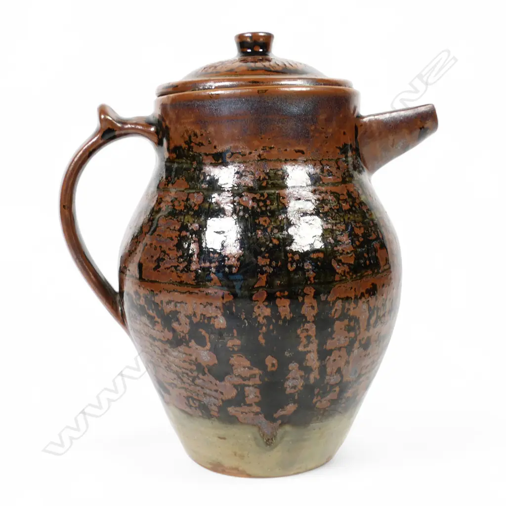 Peter Stichbury rare Abuja period lidded coffee pot, Image 1++