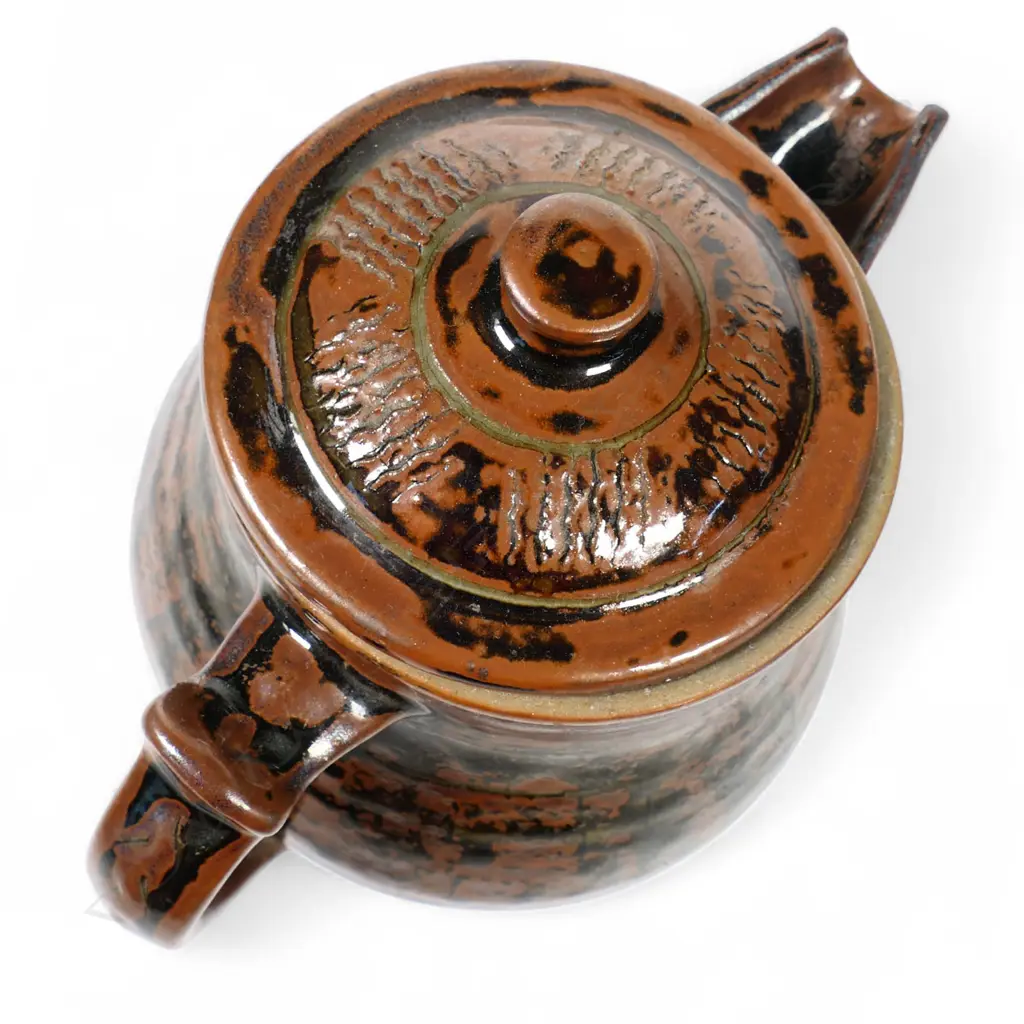 Peter Stichbury rare Abuja period lidded coffee pot, Image 1++