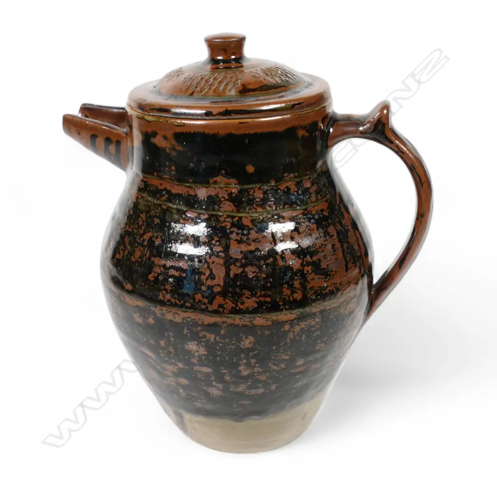 Peter Stichbury rare Abuja period lidded coffee pot, Image 1++