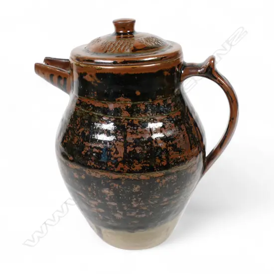 Peter Stichbury rare Abuja period lidded coffee pot,