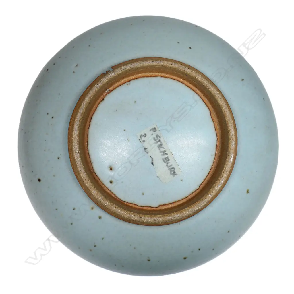 Peter Stichbury pale eggshell blue bowl, Image 1++