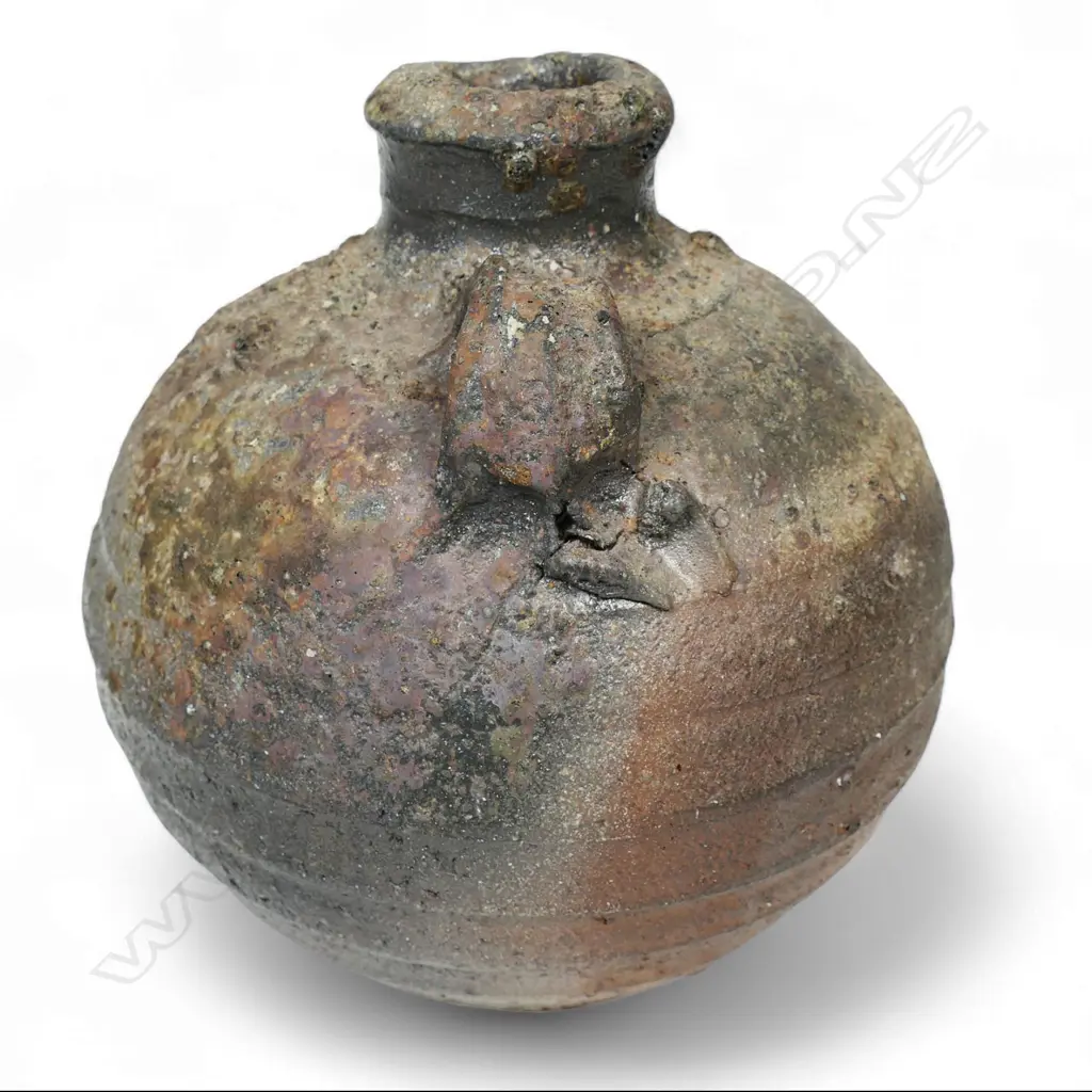 Chester Nealie anagama glazed spherical jug, Image 1++