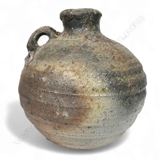 Chester Nealie anagama glazed spherical jug,