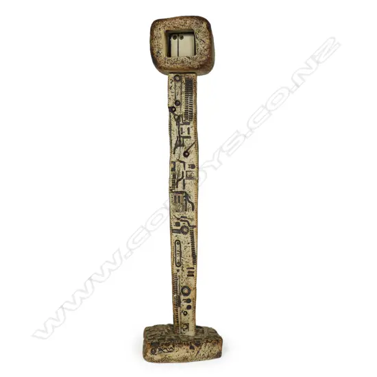 Ted Dutch (1928-2008) pottery Signaller figure,