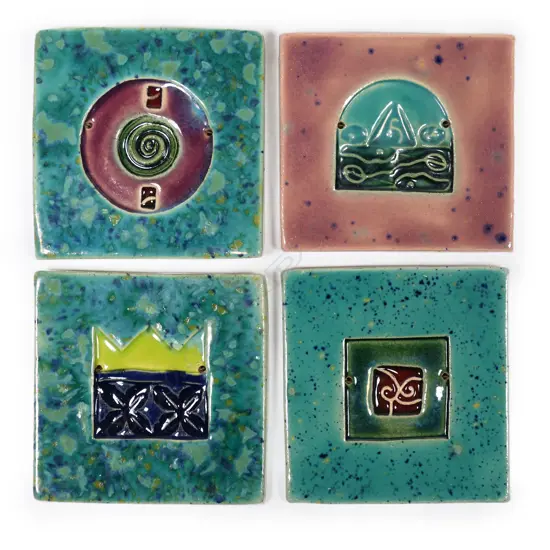 Karleen Winters four small tiles,