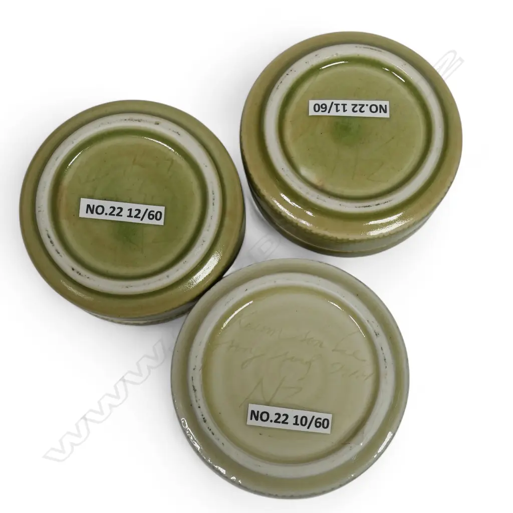 Keum Sun Lee three porcelain trinket boxes, Image 1++