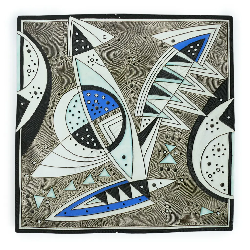 Rodney Blumenfeld (AU) square ceramic dish, Image 1++