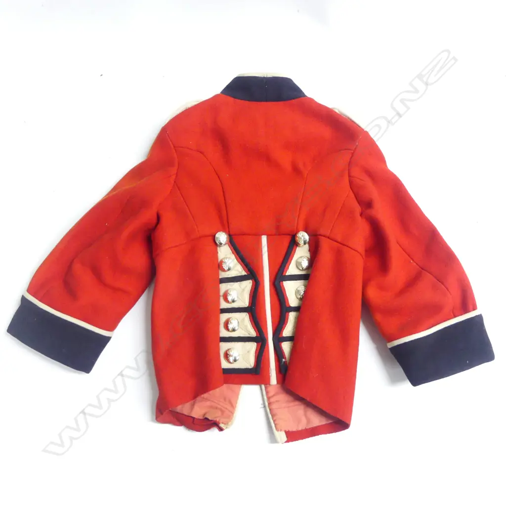 4th (Royal Irish) Dragoon Guards red jacket for a child regimental mascot. Correct with buttons - embroidered insignia and trim. Image 1++