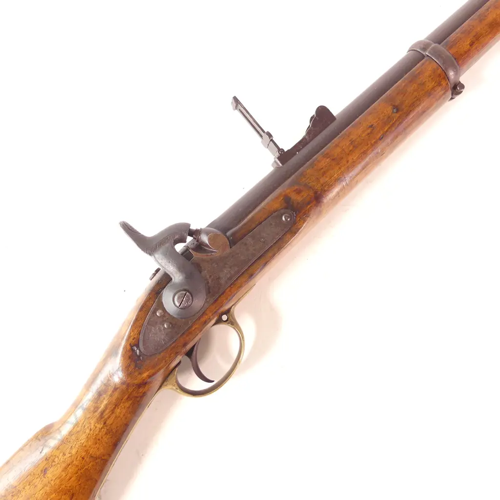 Enfield Pattern 1853 Rifled Percussion Musket, 3rd model circa 1861 .577 calibre, two-band 33" barrel, Image 1++