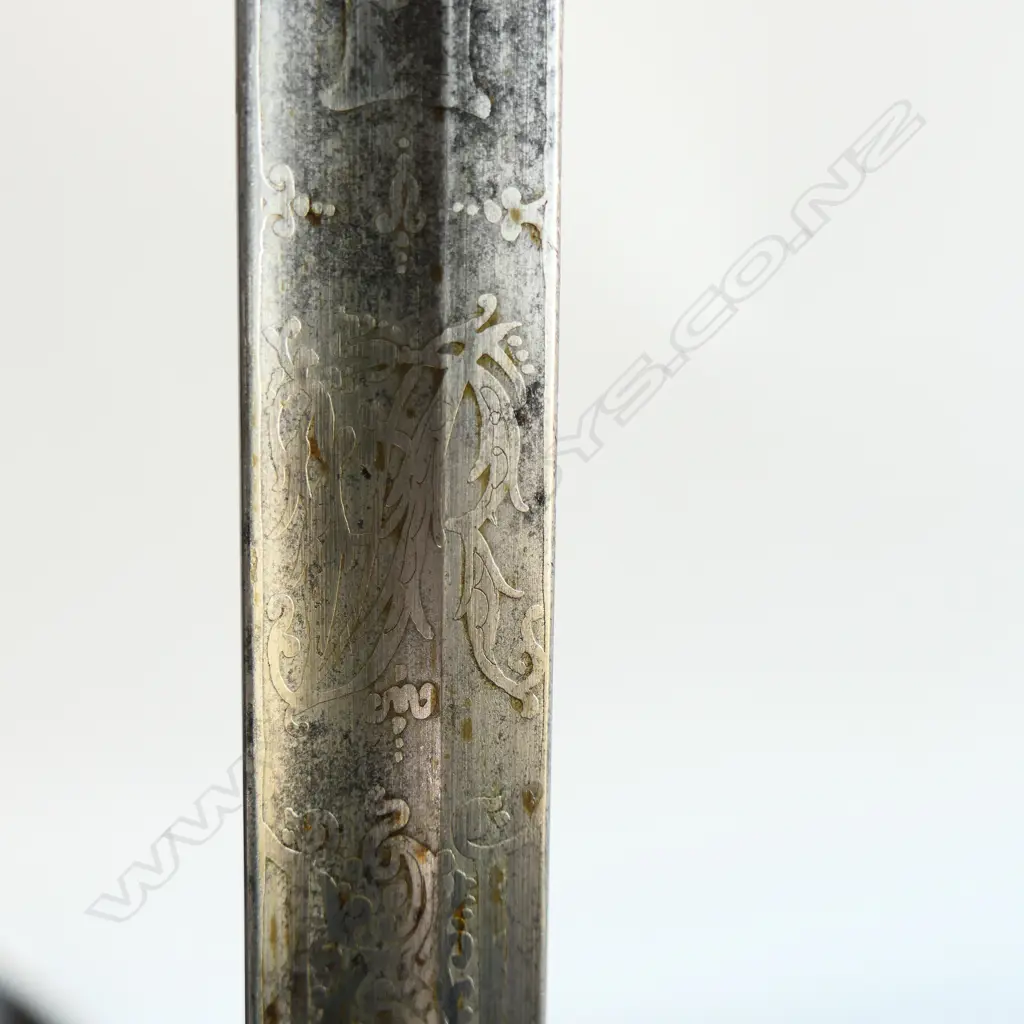 A Pattern 1822 Infantry Officer's sword and brass scabbard, with brass guard without folding langet, with VR crowned cypher, Image 1++