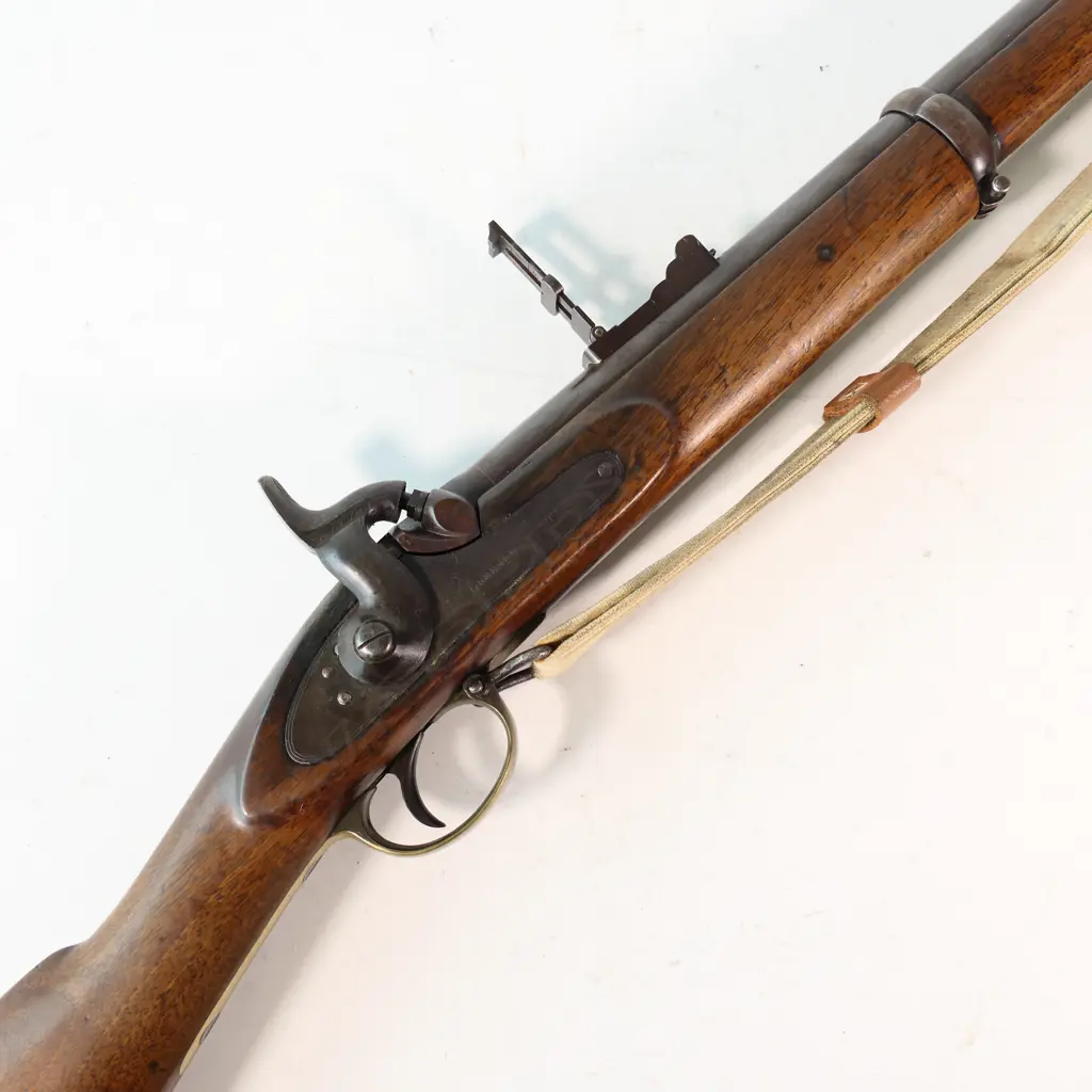 Enfield Three-band .577 calibre Rifle with a 39" replacement Parker Hale barrel. Image 1++