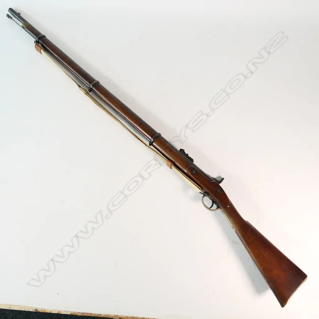 Enfield Three-band .577 calibre Rifle with a 39" replacement Parker Hale barrel. Image 1++