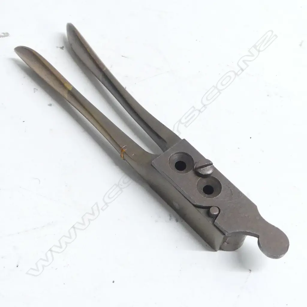 A bronze bullet mould with steel capping cover, double cavity, Image 1++