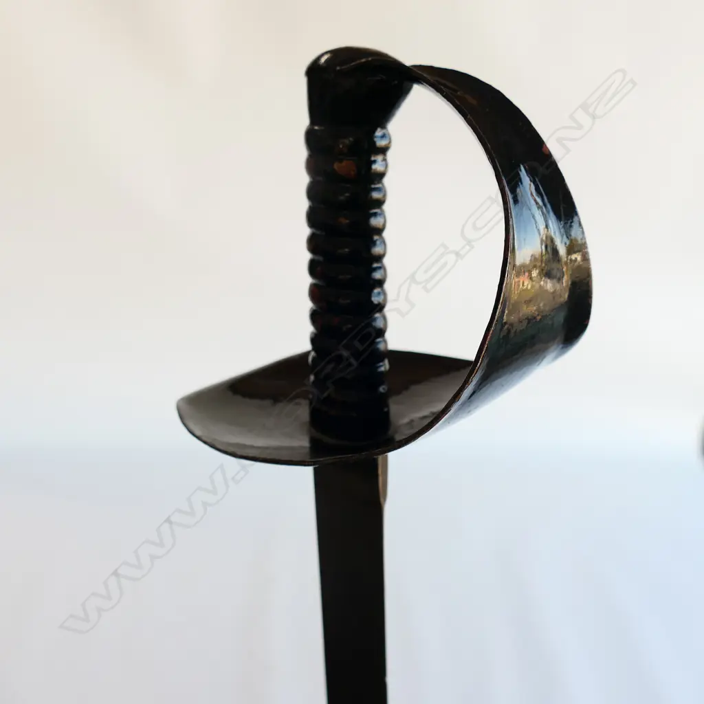 An 1845 Pattern Navy Cutlass. 730mm long, single edged blade with spear point, cleaned, Image 1++