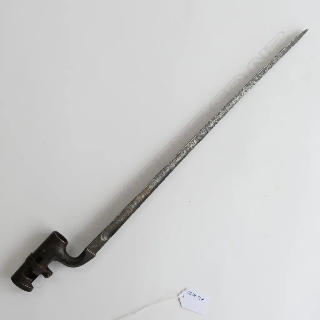 British 1853 Enfield Triangular Socket Bayonet, lightly cleaned. Image 1++