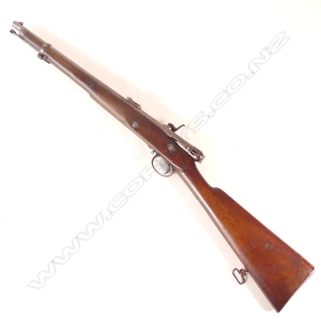 A Calisher & Terry Military Breech Loading Capping Carbine, caliber .30 bore. 20¼" barrel, 38" overall. Image 1++