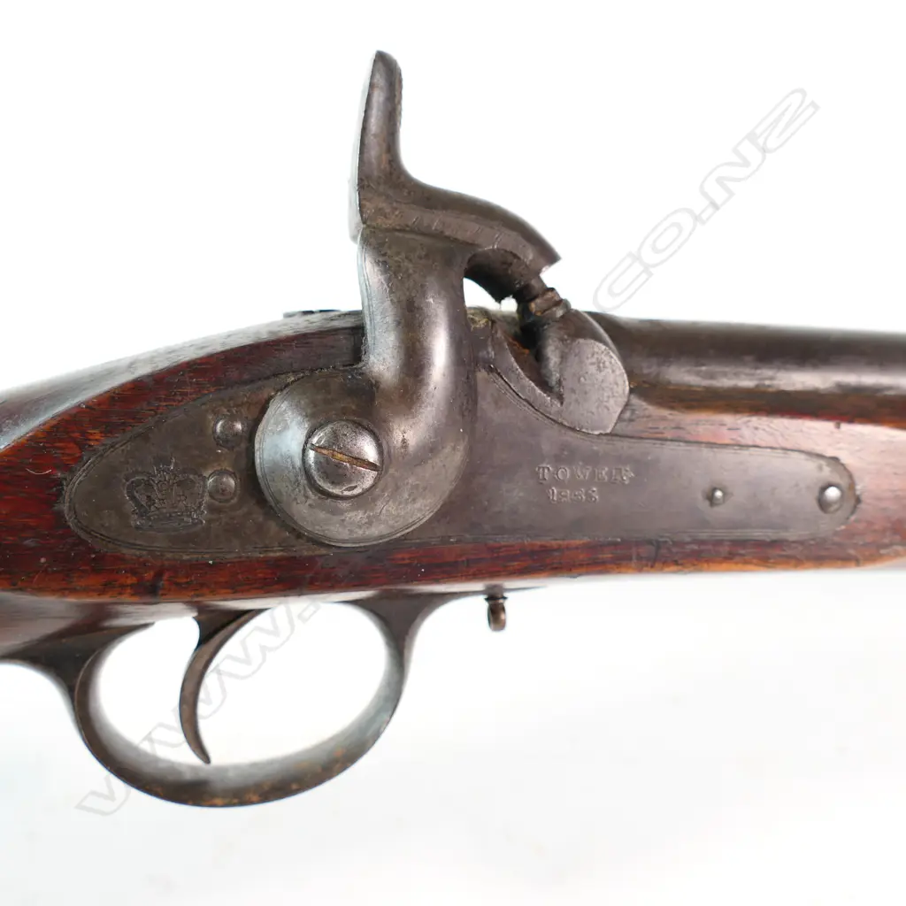 Enfield Two-Band Rifle .577 Caliber, 33½" barrel with British proofs and ‘25’. Image 1++