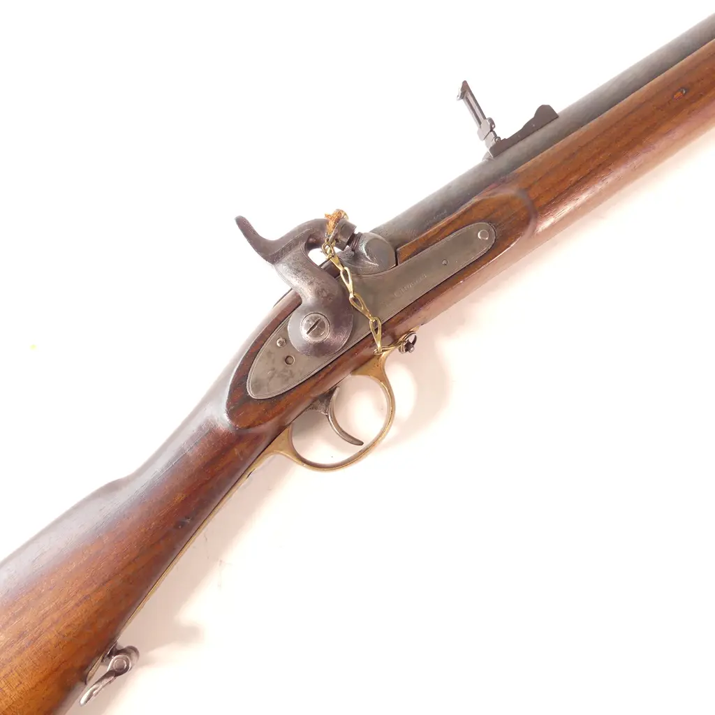 British Service Pattern 1858 Percussion Naval Rifle, .577 calibre., two-band fitted 28¾" barrel, Image 1++