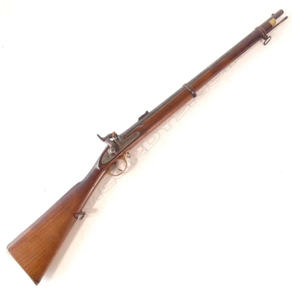 British Service Pattern 1858 Percussion Naval Rifle, .577 calibre., two-band fitted 28¾" barrel, Image 1++