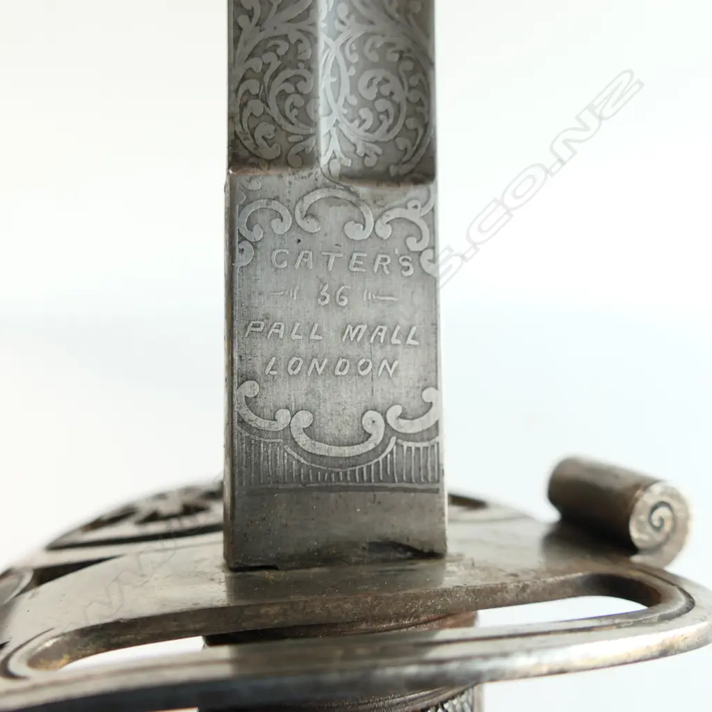 An 1827 Pattern Rifle Regiment Officer's sword, the hilt with open swept guard with cypher of bugle suspended from a crown, Image 1++