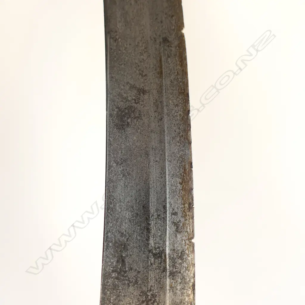 An attractive and scarce, blued and gilt bladed 1796 Pattern Light Calvary sabre and scabbard with 33" (825mm) curved blade, Image 1++