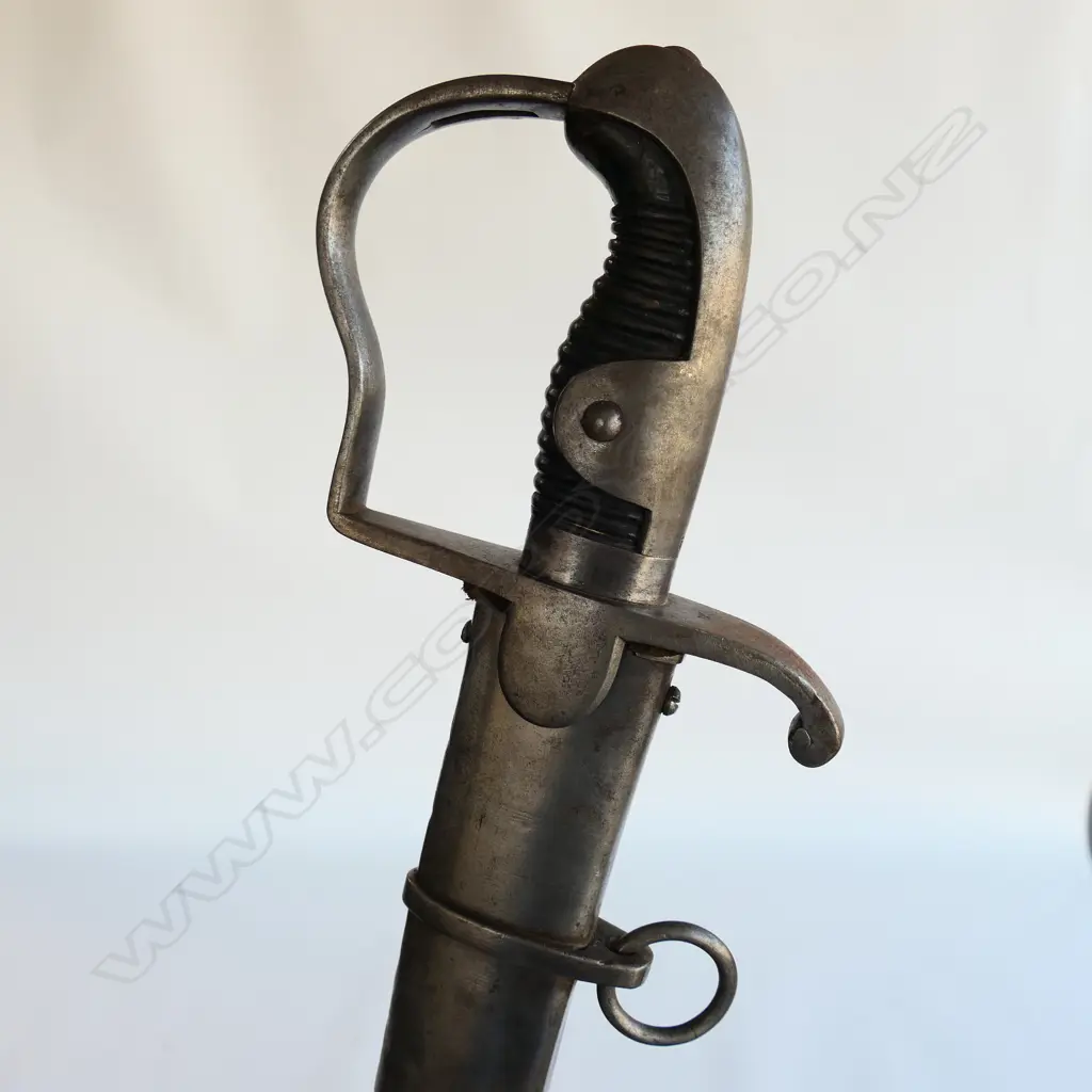 A scarce Pattern 1796 Light Cavalry Trooper's sabre with steel scabbard.  With heavy 33" (825mm) blade, Image 1++