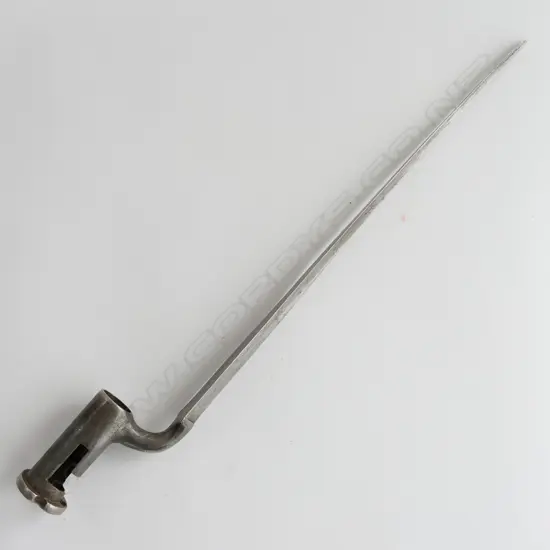 British Pattern 1842 Socket Bayonet, to fit Sergeant's musket, good cleaned condition, No scabbard.