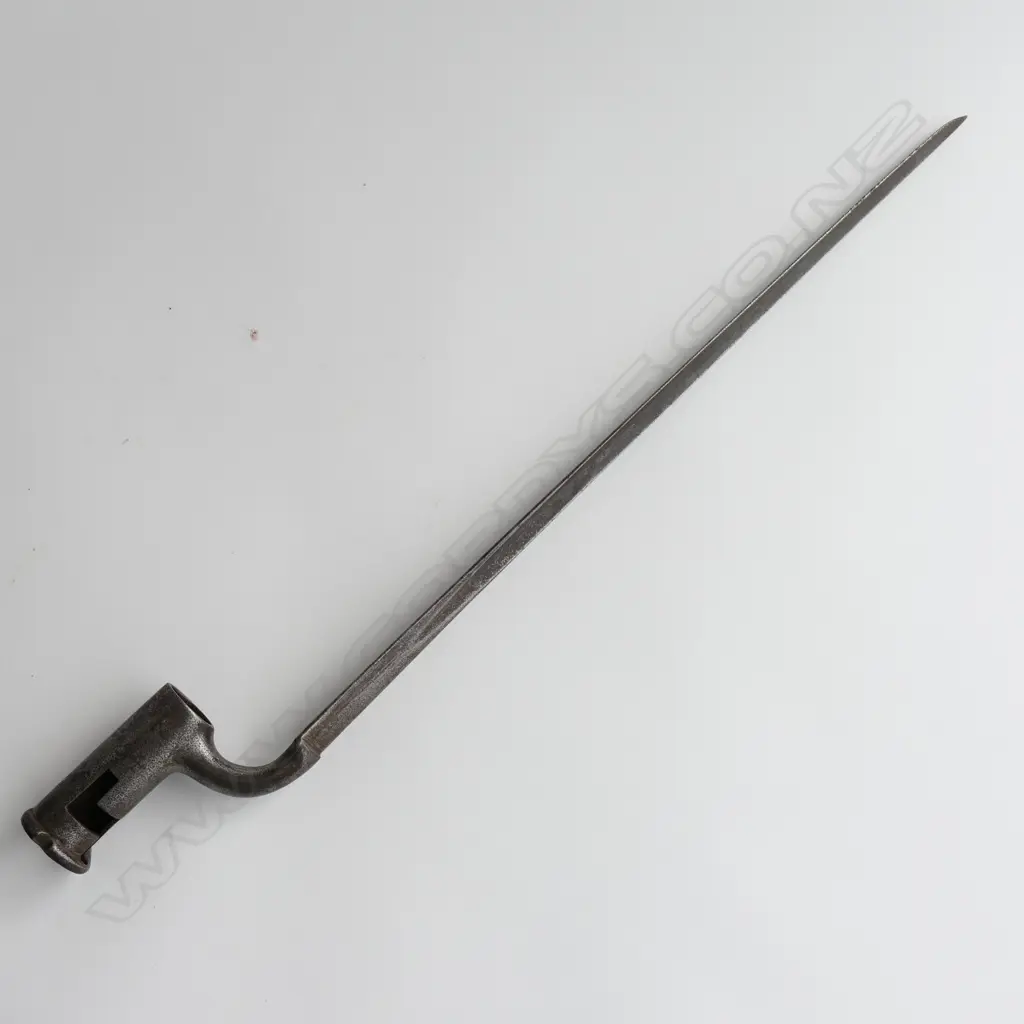 British Pattern 1842 Socket Bayonet, to fit Sergeant's musket, marked 'S. Hill'  good condition with nice patina. No scabbard. Image 1++