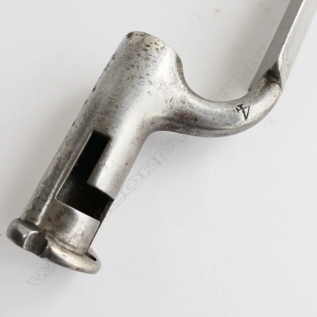Pattern 1842 Brown Bess Socket Bayonet. Maker's mark "Gill", "1=79=95"  to socket, Lovell's type catch. No scabbard. Image 1++