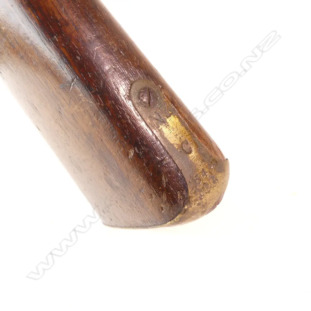 British Pattern 1844 Yeomanry Cavalry Percussion Carbine, .60 caliber ,  20" barrel is 3-groove rifled,  with captive swivel ramrod and retained in stock by two wedges. Image 1++