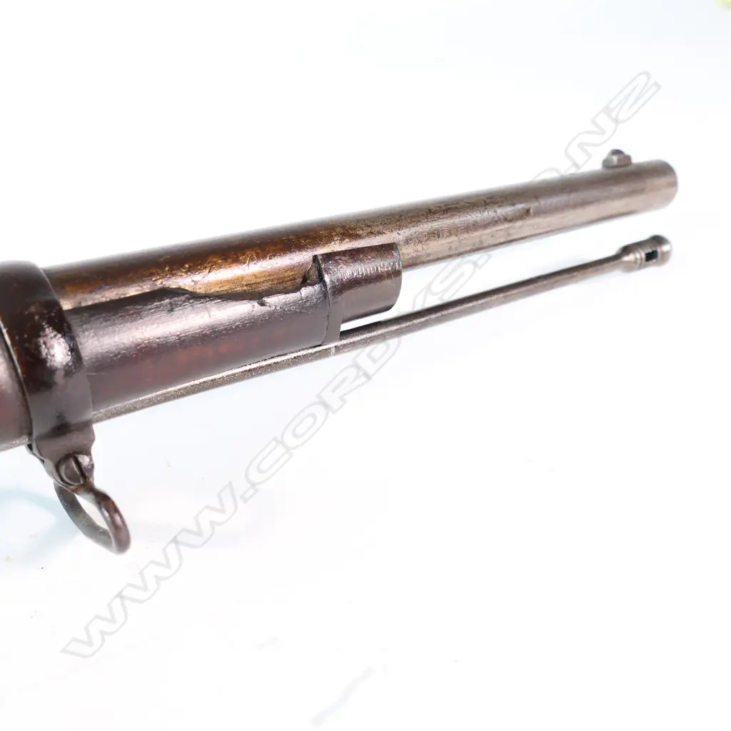 Enfield Muzzle Loading Percussion Rifle, .577 caliber 2 band, Volunteer pattern. Image 1++