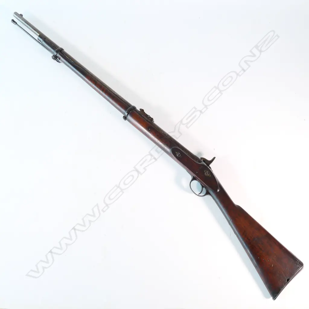 Enfield Muzzle Loading Percussion Rifle, .577 caliber 2 band, Volunteer pattern. Image 1++