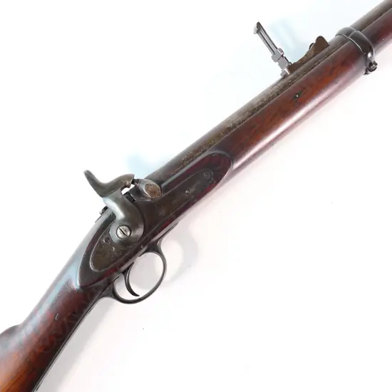 Enfield Muzzle Loading Percussion Rifle, .577 caliber 2 band, Volunteer pattern.