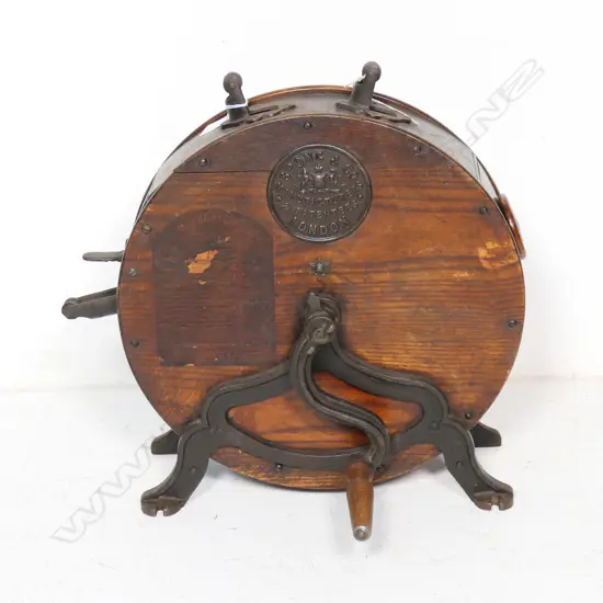 A Victorian knife sharpener, marked 'Spong & Co, Manufacturers & Patentees, London'. Dia.370mm