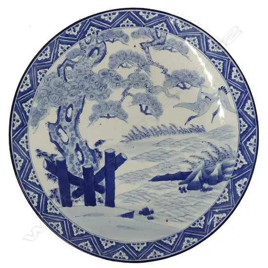 A large Japanese Arita charger