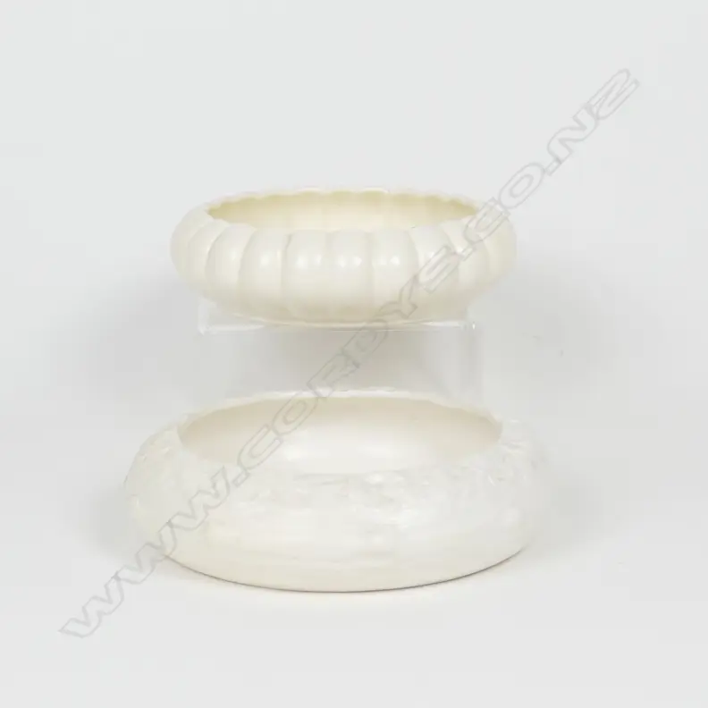 2 CREAM C.L ROUND VASES; 505 & 540 Image 1++