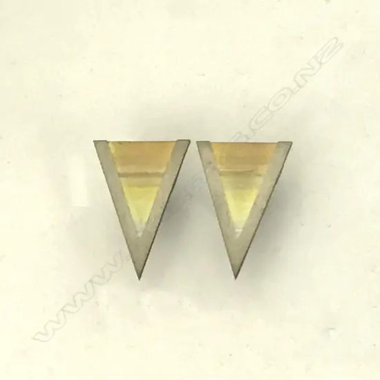 A vintage pair of Nick Charlton titanium earrings