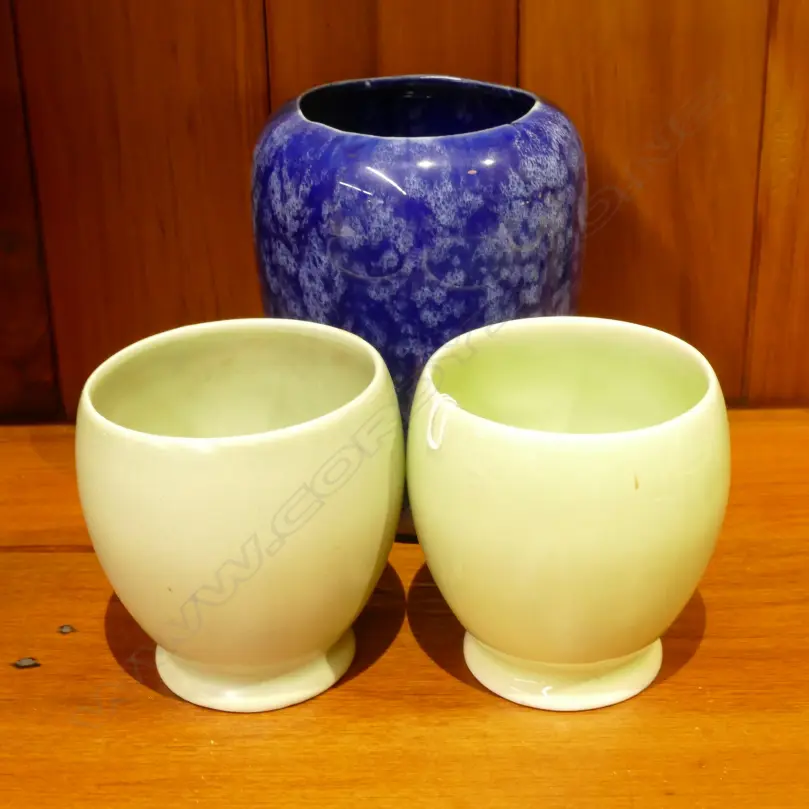 3 TEMUKA PCS; VASE & 2 BEAKERS Image 1++