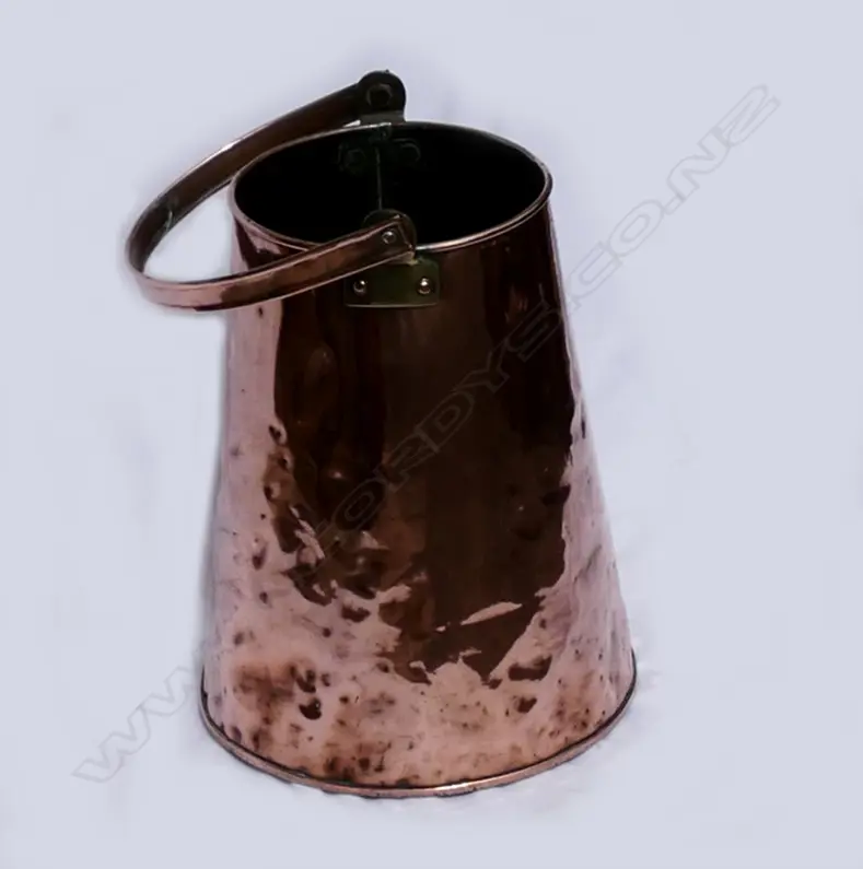 A tall Victorian copper bucket Image 1++