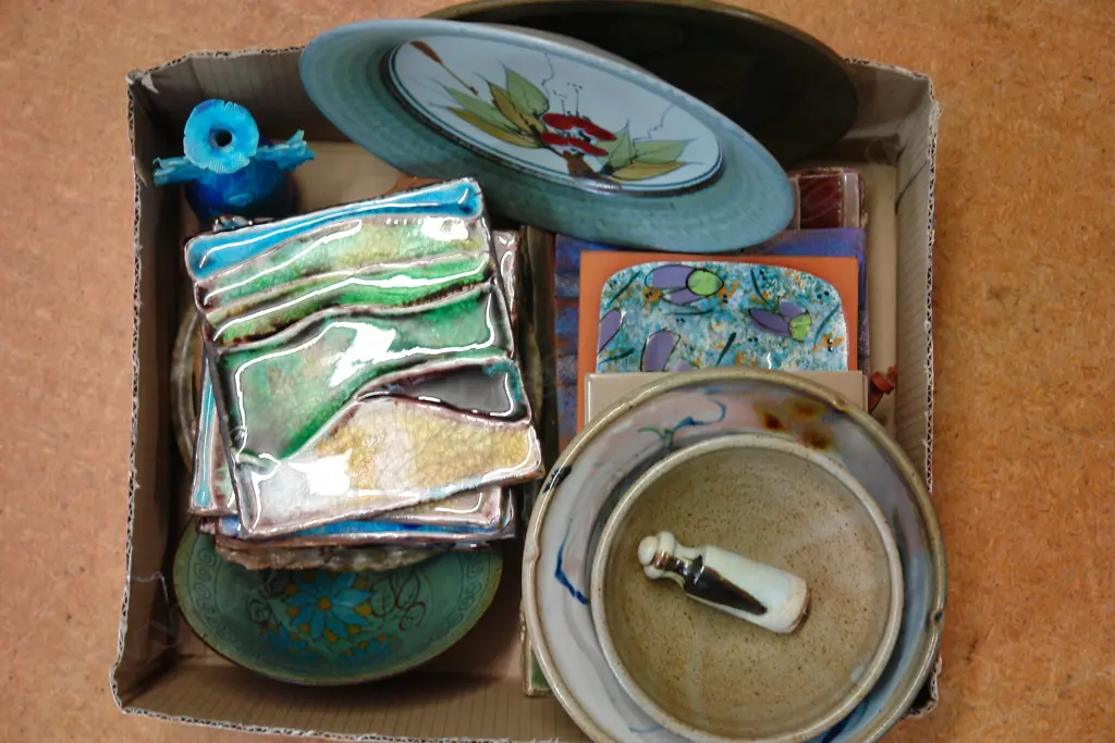 A collection of various N.Z. Studio Pottery pieces Image 1++