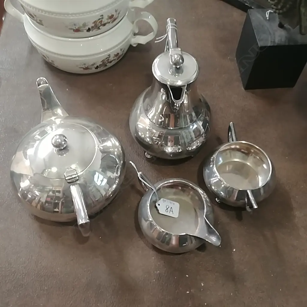 4PCE WATERHOUSE PLATED TEA SERVICE Image 1++