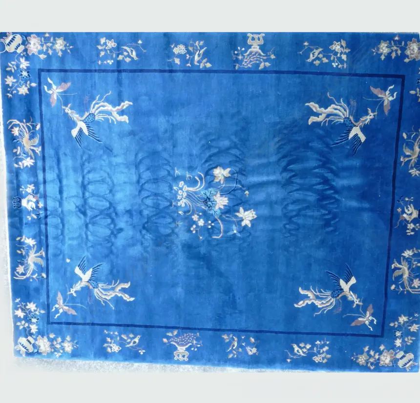 HANDKNOTTED RUNNER (CUTDOWN RUG) WORN Image 1++