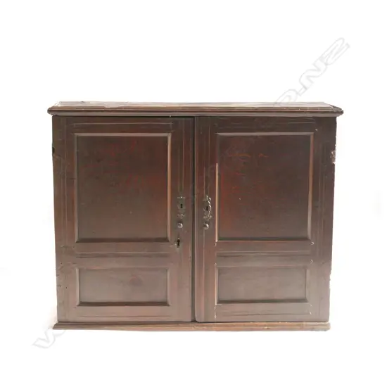 A George II oak country kitchen cabinet