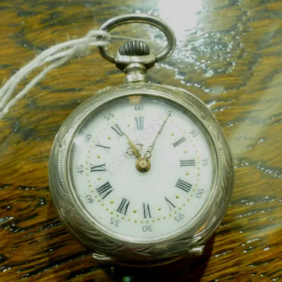 SILVER AND GOLD POCKET WATCH (WORKING)