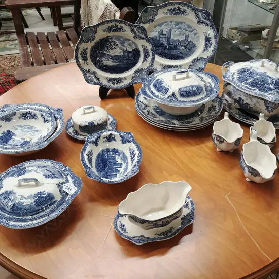 JOHNSON BROS. PLATTERS,BOWLS,TUREENS,JUGS,ETC (19P