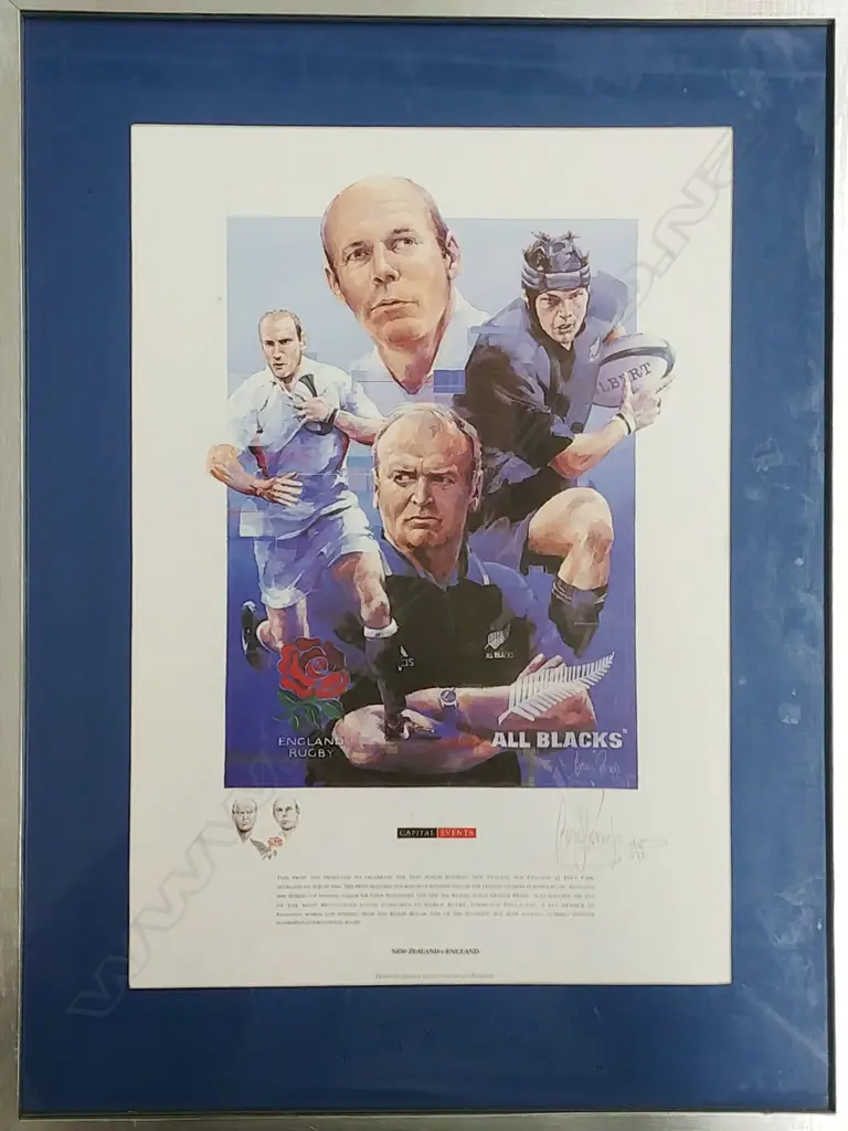LTD ED.PRINT OF 2 COACHES & 2 LOOSE FORWARDS 2003/ Image 1++