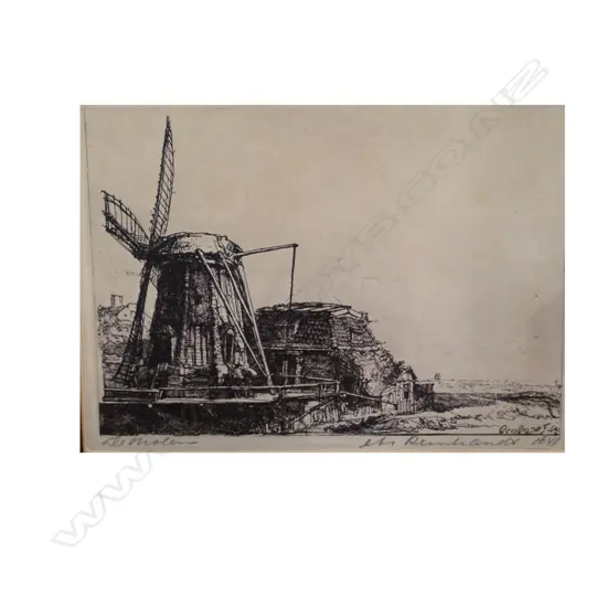 REMBRANDT ETCHING AND DUTCH INK DRAWING