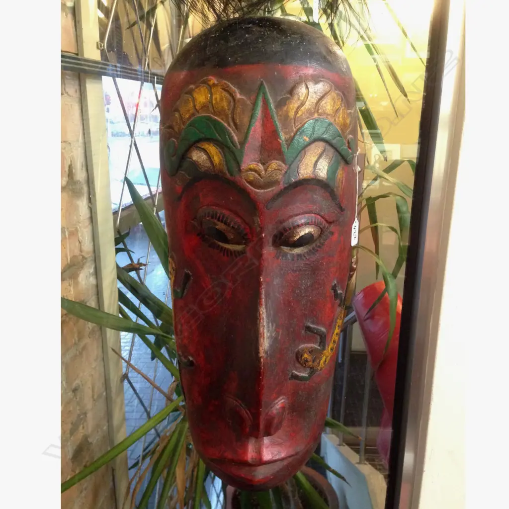 2 LG OLD TRIBAL MASKS Image 1++