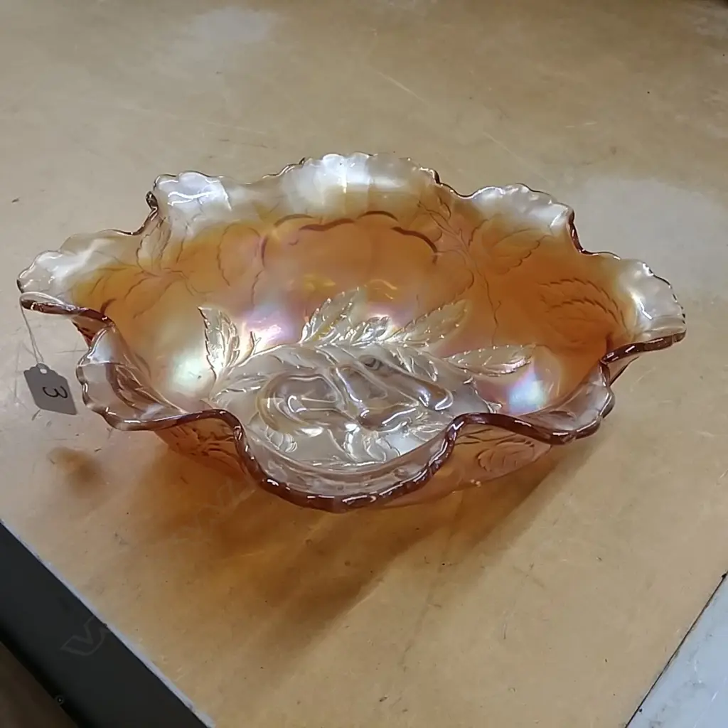 CARNIVAL GLASS BOWL Image 1++