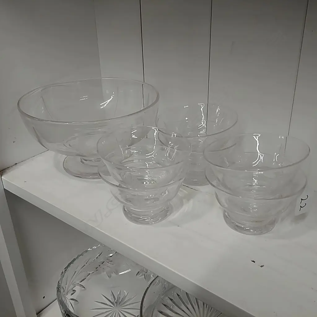 STUART 7PC CRYSTAL DESSERT SET Image 1++